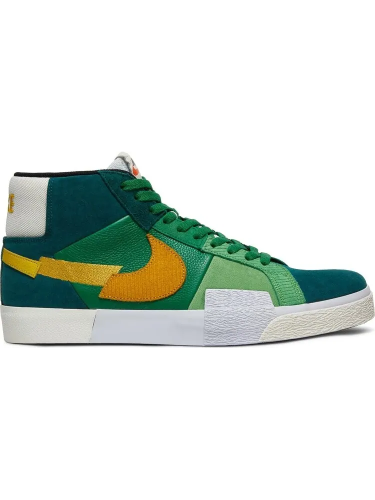 Кроссовки Nike Zoom Blazer Mid Premium SB 'Mosaic Pack - Aloe Verde' — изображение 1 из 8, зеленый