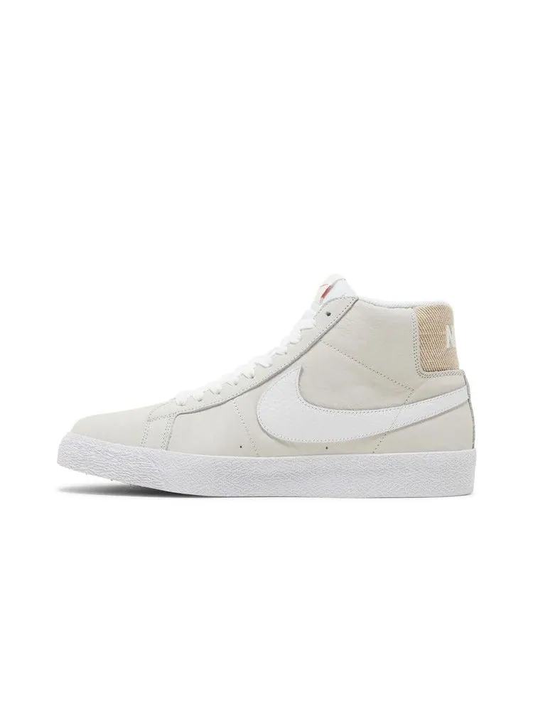Кроссовки Nike Blazer Mid ISO SB 'Unbleached' — изображение 4 из 9, белый/белый/белый/белый