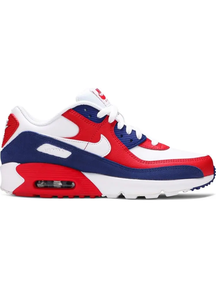 Кроссовки Nike Air Max 90 Leather GS 'USA' — изображение 1 из 8, белый