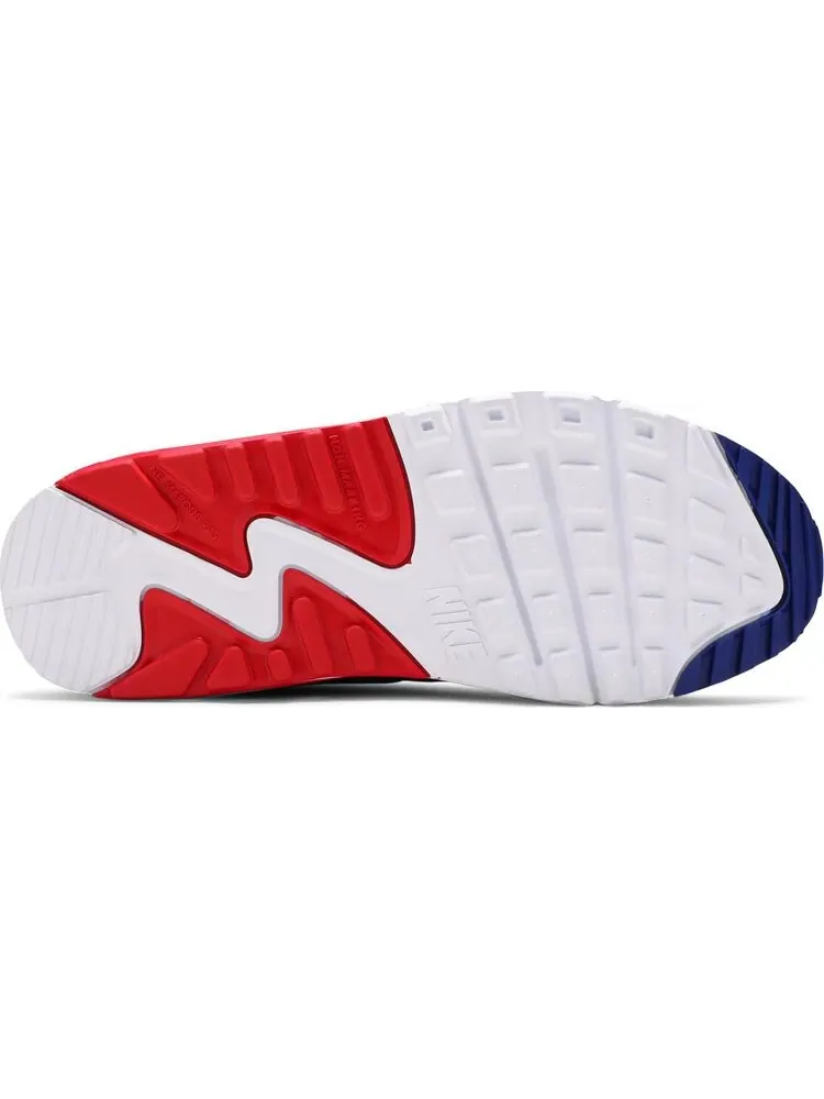 Кроссовки Nike Air Max 90 Leather GS 'USA' — изображение 4 из 8, белый