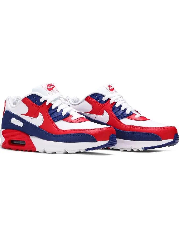 Кроссовки Nike Air Max 90 Leather GS 'USA' — изображение 8 из 8, белый