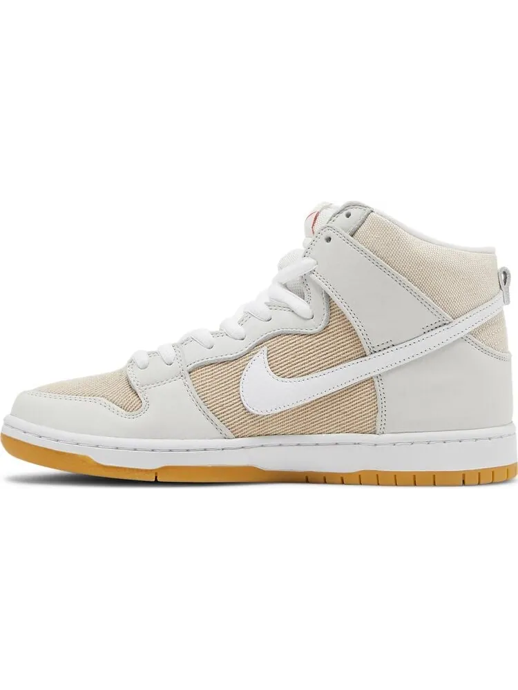 Кроссовки Nike Dunk High Pro ISO SB 'Unbleached Pack - Natural' — изображение 3 из 8, бежевый