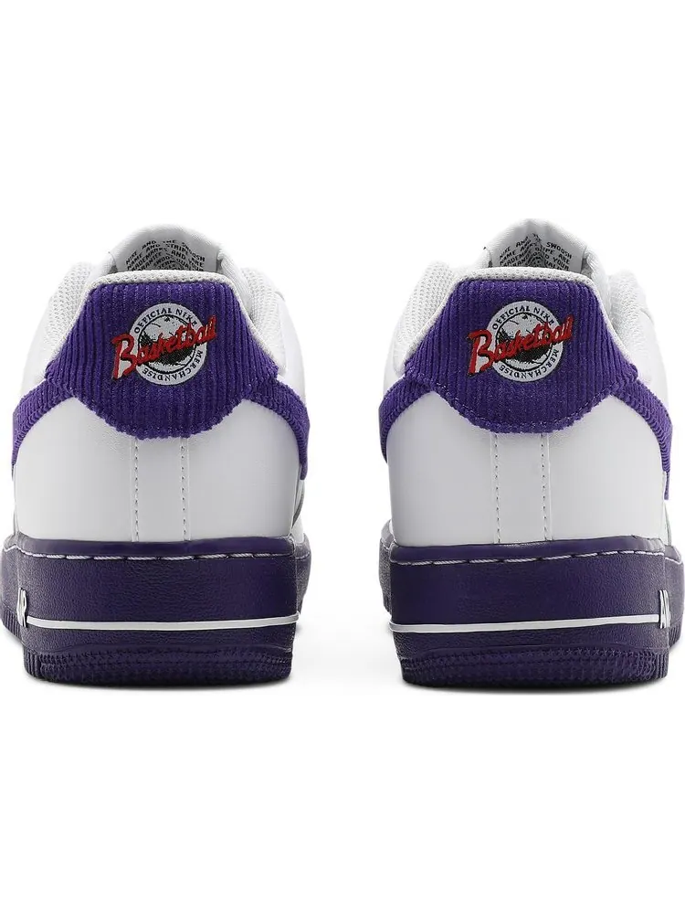 Кроссовки Nike Air Force 1 '07 LV8 EMB 'White Court Purple' — изображение 6 из 8, белый