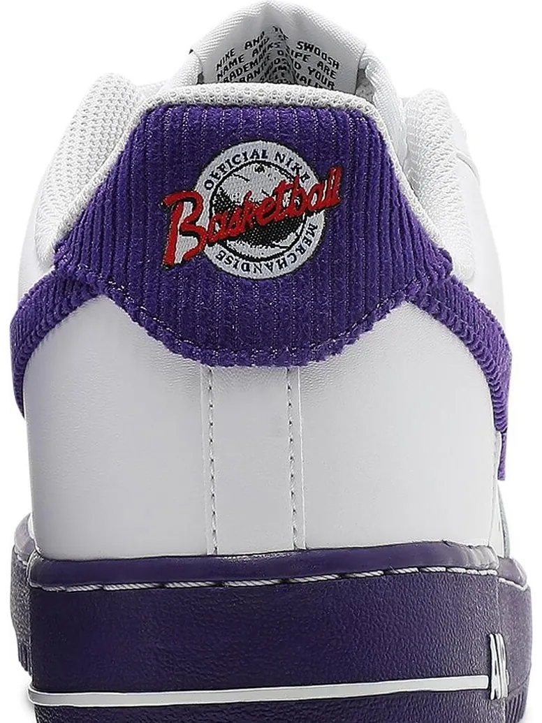 Кроссовки Nike Air Force 1 '07 LV8 EMB 'White Court Purple' — изображение 7 из 8, белый