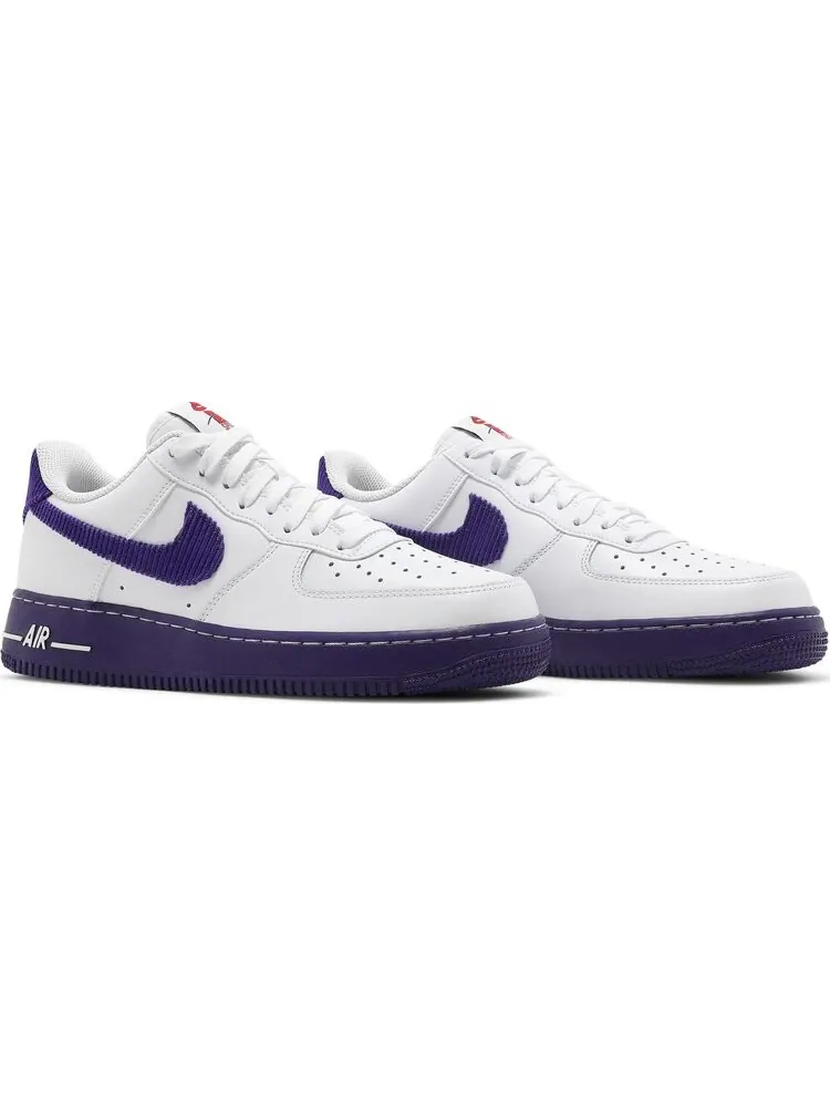 Кроссовки Nike Air Force 1 '07 LV8 EMB 'White Court Purple' — изображение 8 из 8, белый