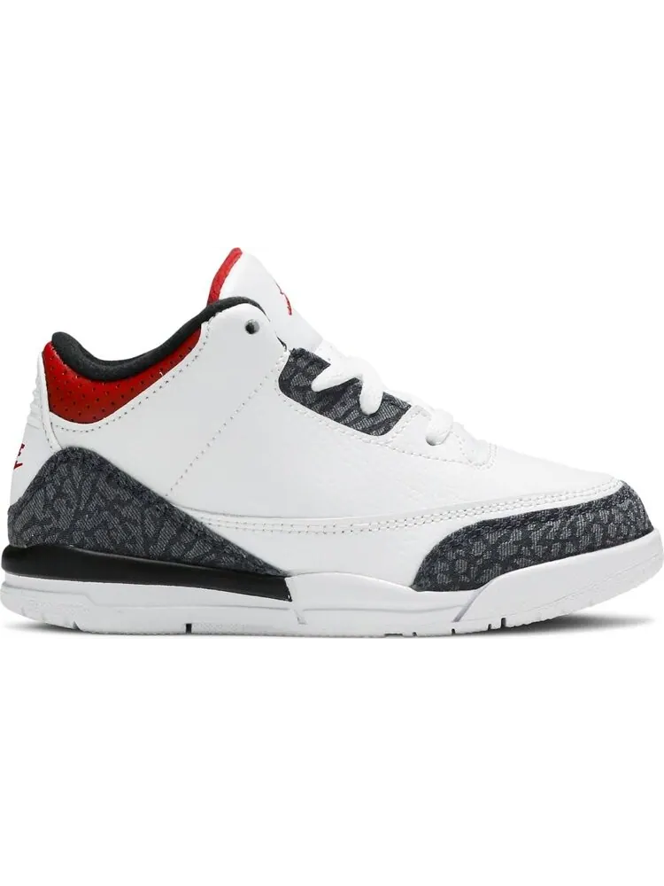 Кроссовки Air Jordan 3 Retro Denim SE TD Fire Red — изображение 1 из 8, белый