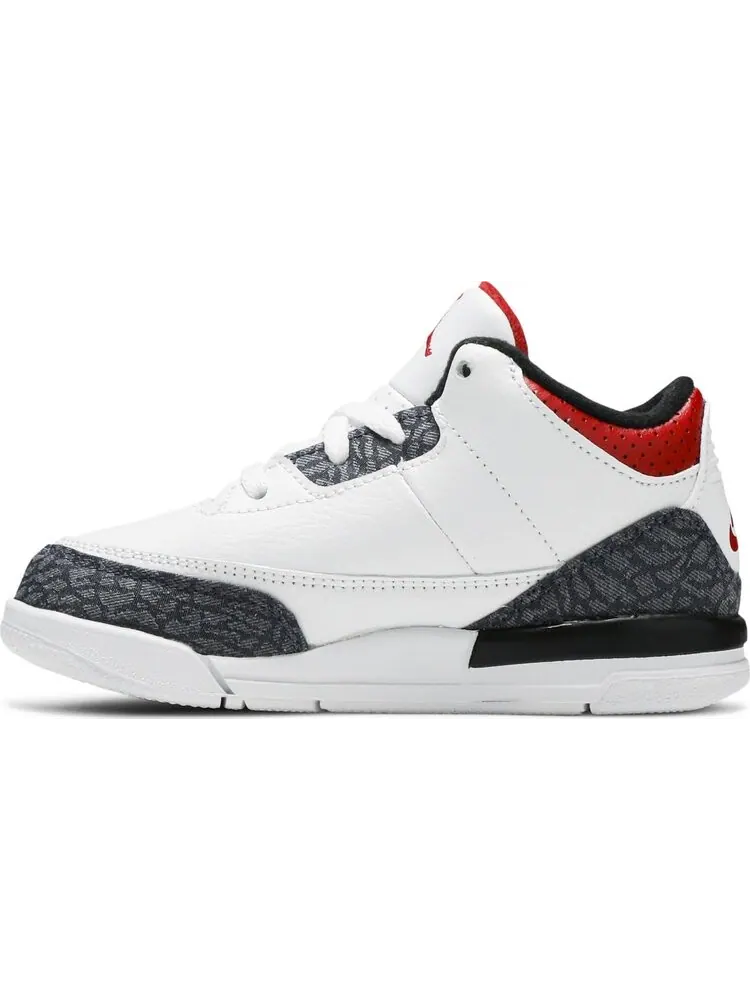 Кроссовки Air Jordan 3 Retro Denim SE TD Fire Red — изображение 3 из 8, белый