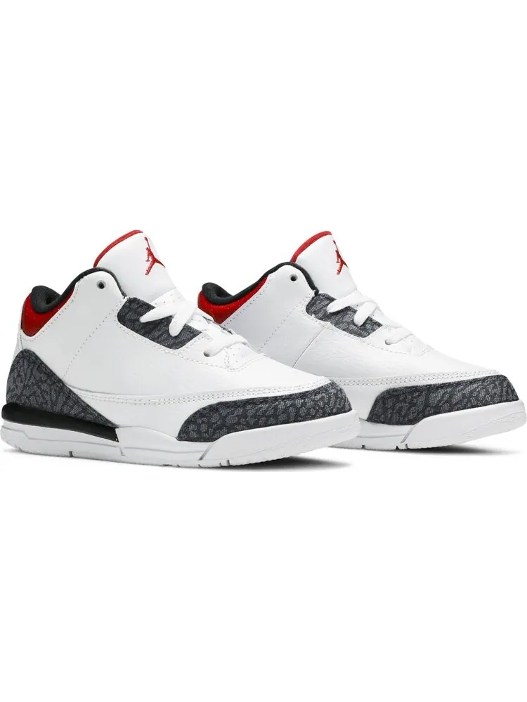 Кроссовки Air Jordan 3 Retro Denim SE TD Fire Red — изображение 8 из 8, белый
