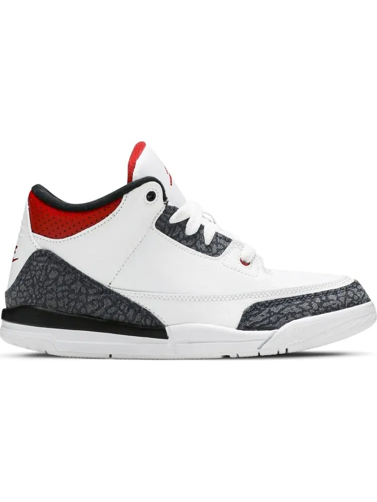 Кроссовки Air Jordan 3 Retro Denim SE PS Fire — изображение 1 из 8, белый