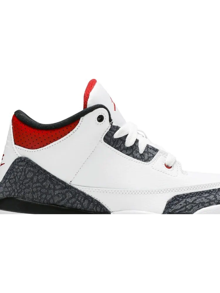 Кроссовки Air Jordan 3 Retro Denim SE PS Fire — изображение 2 из 8, белый