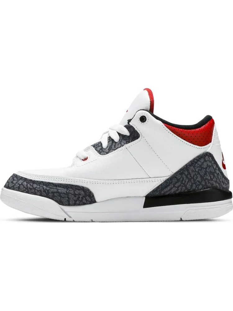 Кроссовки Air Jordan 3 Retro Denim SE PS Fire — изображение 3 из 8, белый