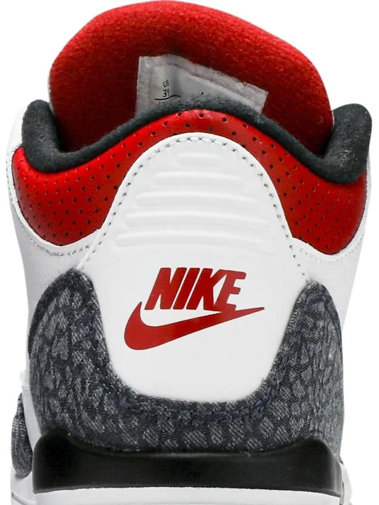 Кроссовки Air Jordan 3 Retro Denim SE PS Fire — изображение 7 из 8, белый