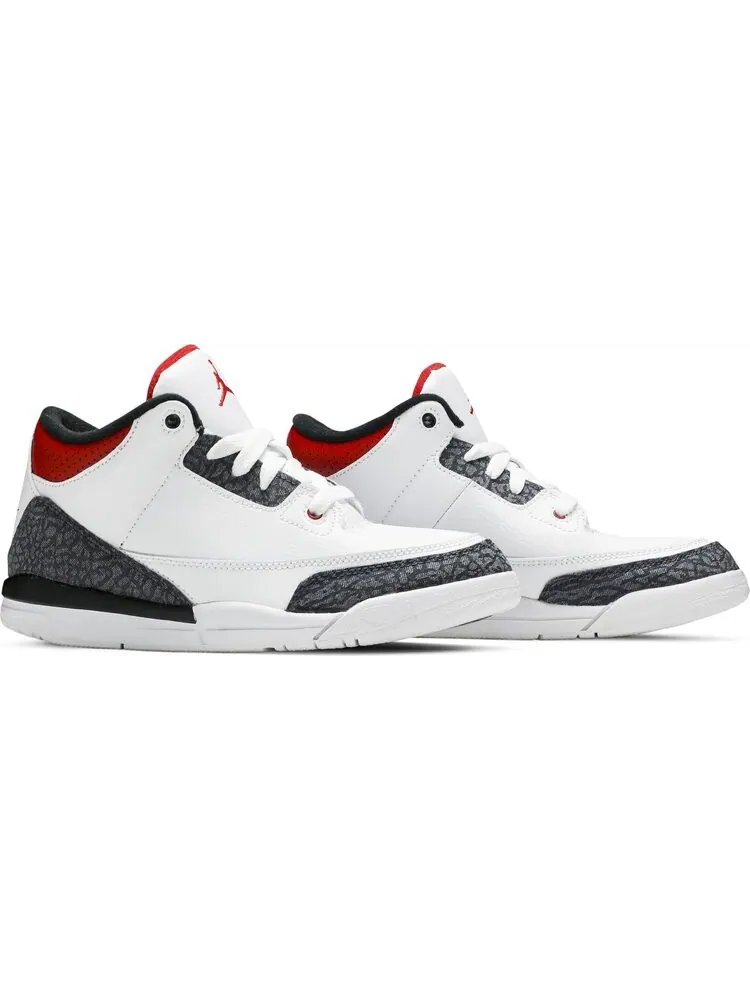 Кроссовки Air Jordan 3 Retro Denim SE PS Fire — изображение 8 из 8, белый