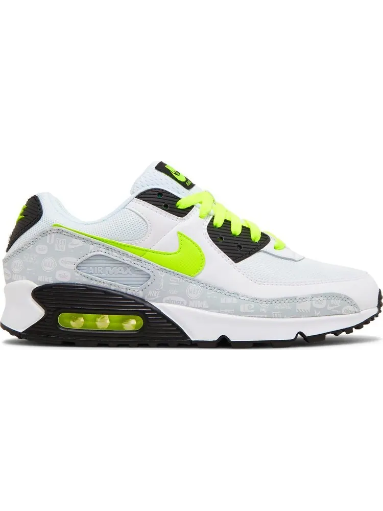 Кроссовки Nike Air Max 90 'Reflective Logo - White Volt' — изображение 1 из 8, белый