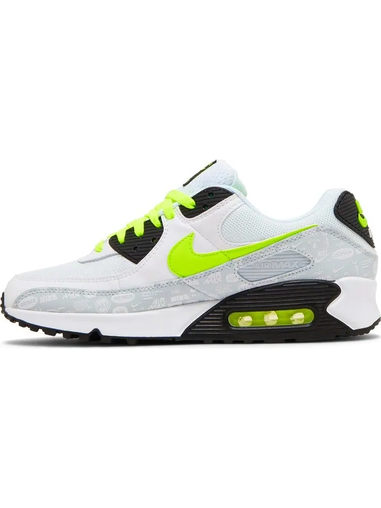 Кроссовки Nike Air Max 90 'Reflective Logo - White Volt' — изображение 3 из 8, белый