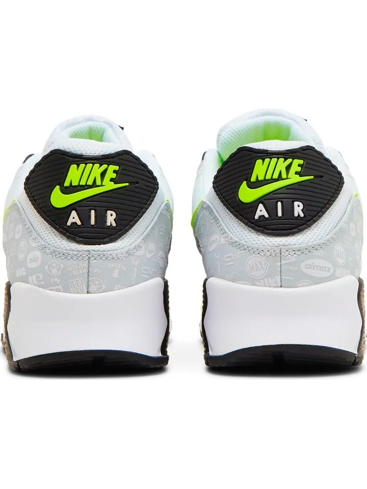 Кроссовки Nike Air Max 90 'Reflective Logo - White Volt' — изображение 6 из 8, белый