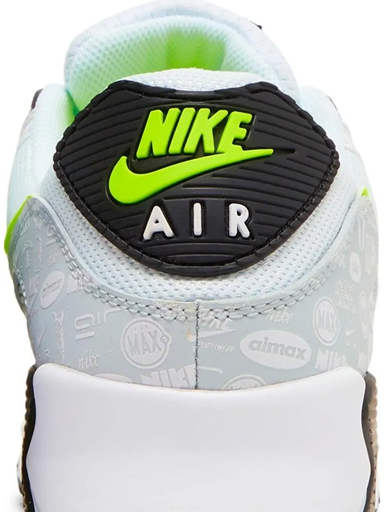 Кроссовки Nike Air Max 90 'Reflective Logo - White Volt' — изображение 7 из 8, белый