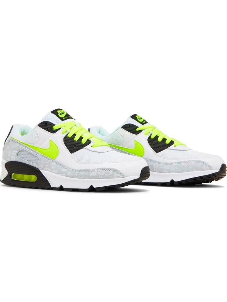 Кроссовки Nike Air Max 90 'Reflective Logo - White Volt' — изображение 8 из 8, белый