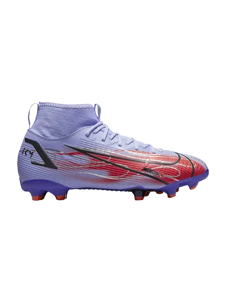 Кроссовки Nike Kylian Mbappé x Mercurial Superfly 8 Academy MG GS — изображение 1 из 1, фиолетовый