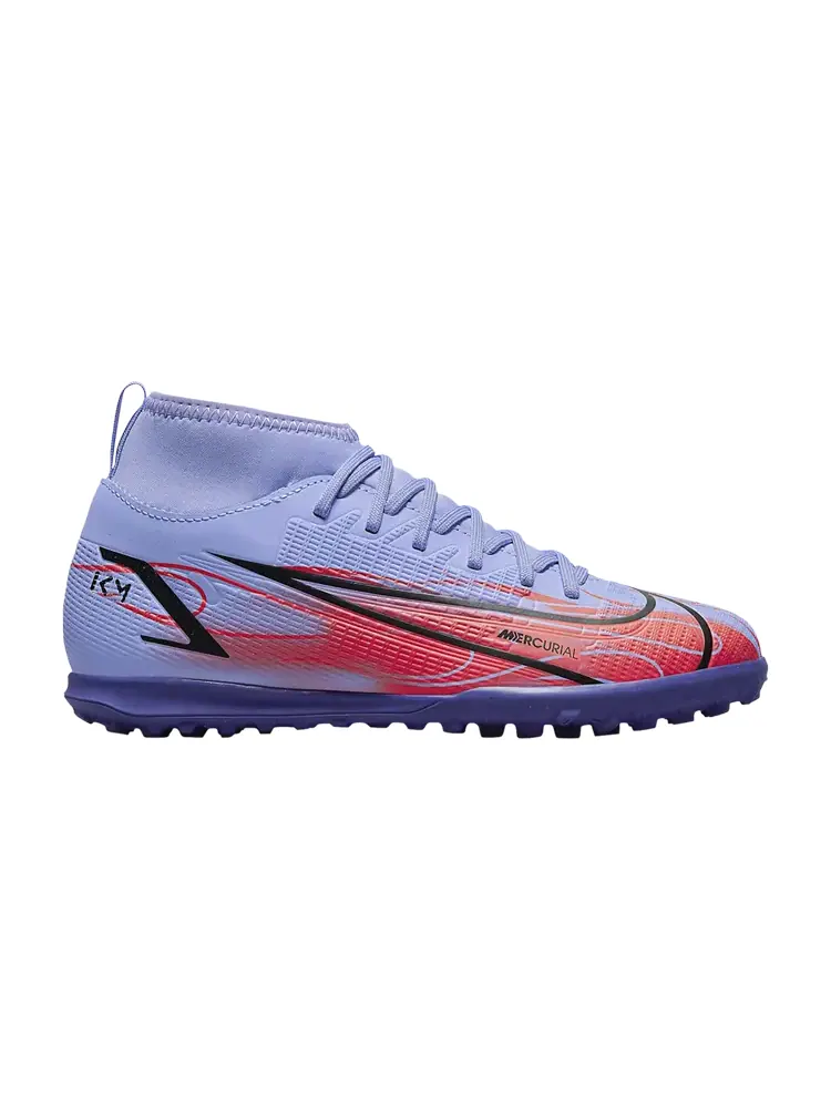 Кроссовки Nike Kylian Mbappé x Mercurial Superfly 8 Club TF GS — изображение 1 из 1, фиолетовый