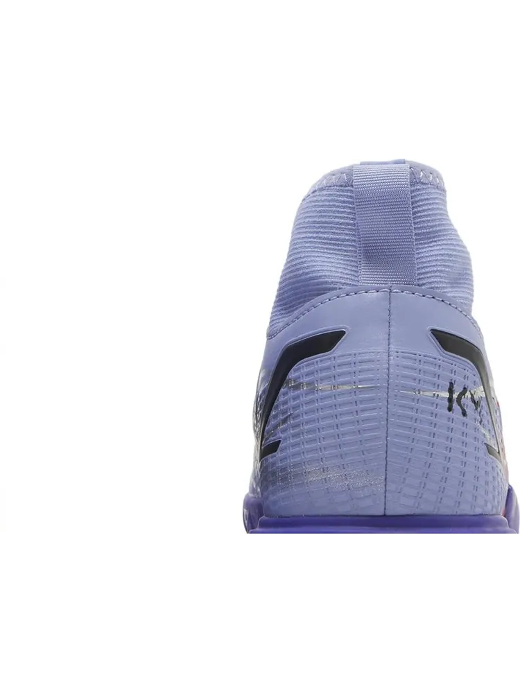 Кроссовки Nike Kylian Mbappé x Mercurial Superfly 8 Academy TF GS 'Flames' — изображение 7 из 8, фиолетовый
