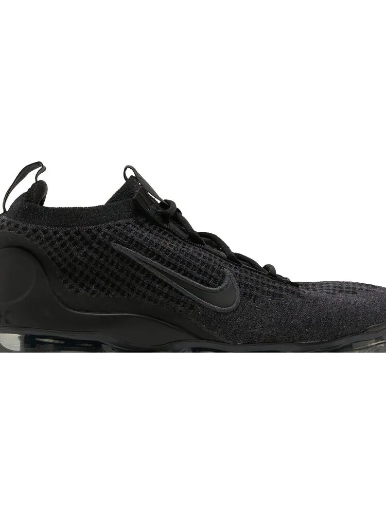 Кроссовки Nike Air VaporMax 2021 Flyknit GS 'Triple Black' — изображение 2 из 8, черный