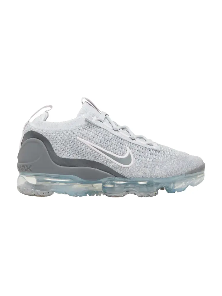 Кроссовки Nike Air VaporMax 2021 Flyknit GS 'Pure Platinum Pink Foam' — изображение 1 из 9, платиновый/розовый