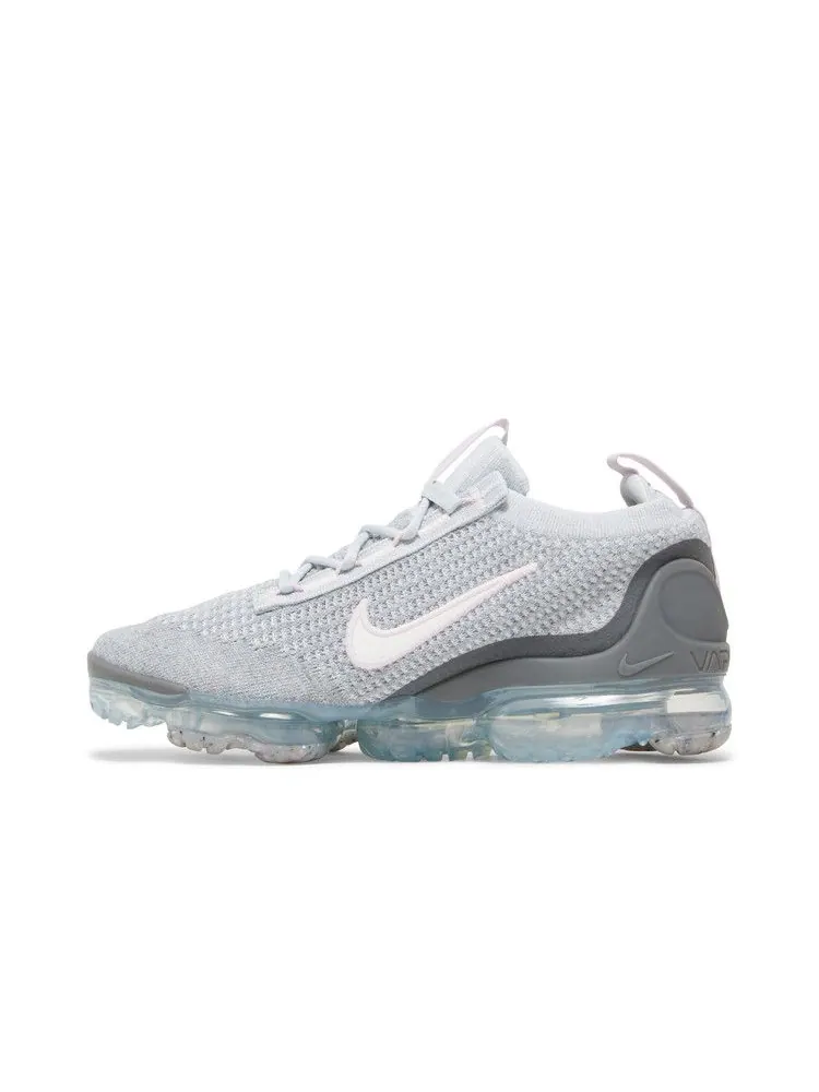 Кроссовки Nike Air VaporMax 2021 Flyknit GS 'Pure Platinum Pink Foam' — изображение 4 из 9, платиновый/розовый
