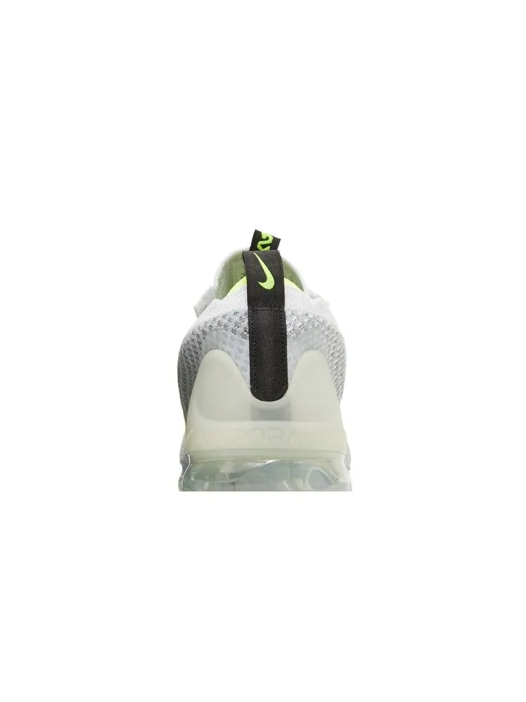 Кроссовки Nike Air VaporMax 2021 Flyknit GS 'Wolf Grey Volt' — изображение 8 из 9, серый/белый//черный