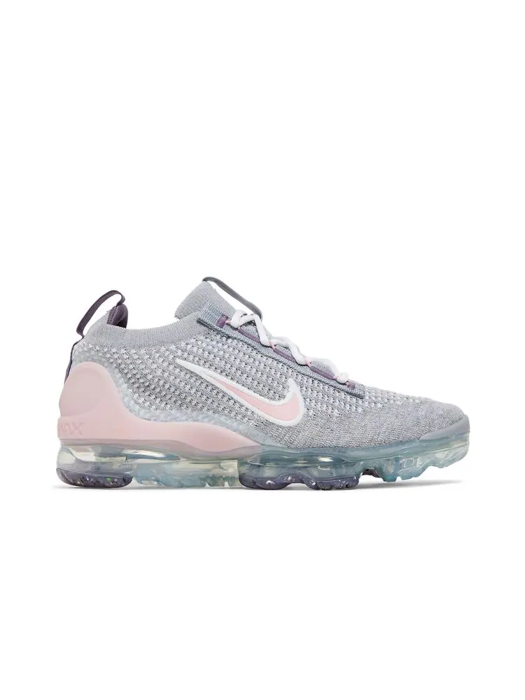 Кроссовки Air VaporMax 2021 Flyknit GS 'Wolf Grey Pink Glaze' — изображение 1 из 8, серый розовый