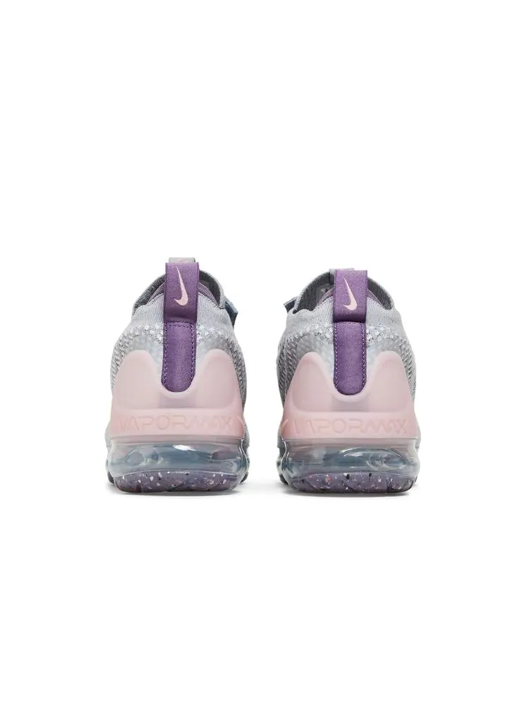 Кроссовки Air VaporMax 2021 Flyknit GS 'Wolf Grey Pink Glaze' — изображение 6 из 8, серый розовый