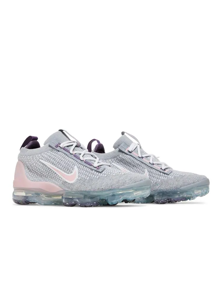 Кроссовки Air VaporMax 2021 Flyknit GS 'Wolf Grey Pink Glaze' — изображение 8 из 8, серый розовый