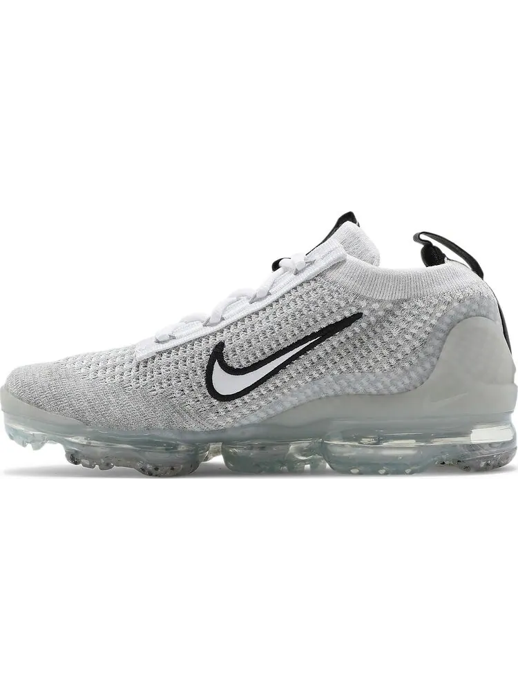 Кроссовки Nike Air VaporMax 2021 Flyknit GS 'White Metallic Silver' — изображение 3 из 8, белый