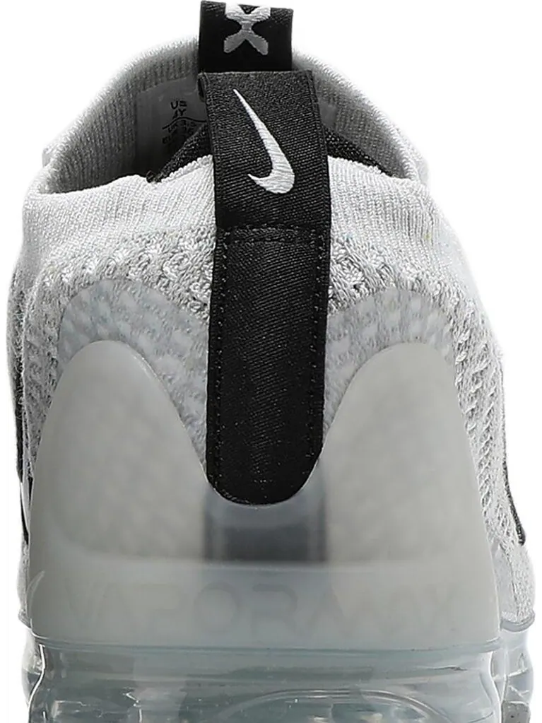 Кроссовки Nike Air VaporMax 2021 Flyknit GS 'White Metallic Silver' — изображение 7 из 8, белый