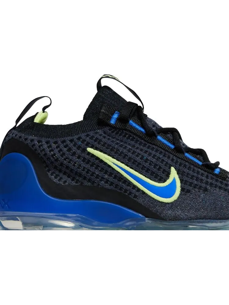 Кроссовки Nike Air VaporMax 2021 Flyknit GS 'Obsidian Racer Blue' — изображение 2 из 8, синий