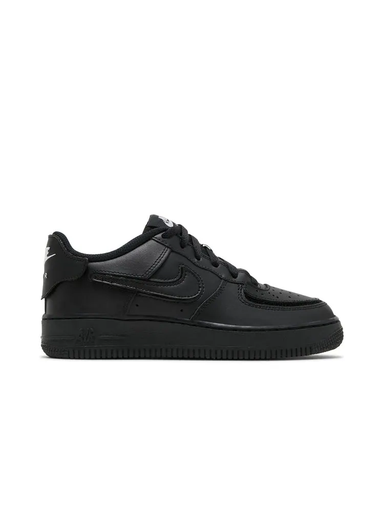 Кроссовки Air Force 1/1 GS 'Black Bright Crimson' — изображение 1 из 8, черный яркий