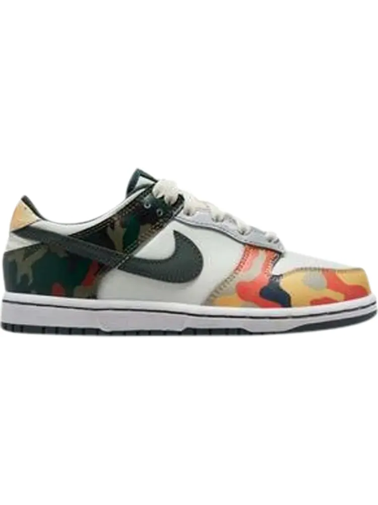 Кроссовки Nike Dunk Low SE PS 'Sail Multi-Camo' — изображение 1 из 1, мульти