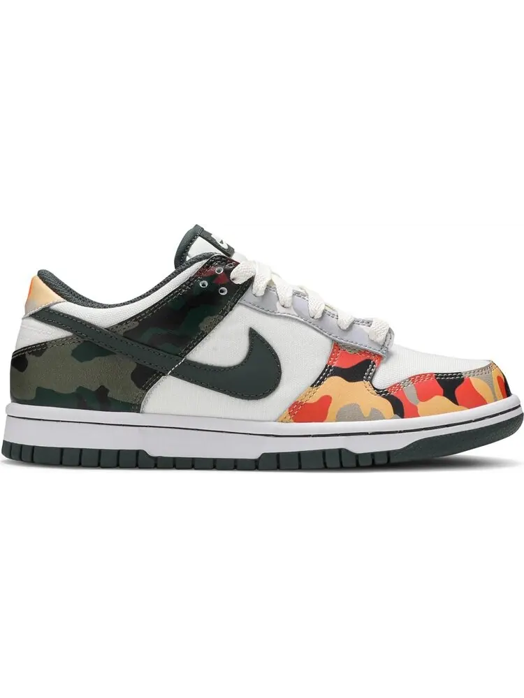 Кроссовки Nike Dunk Low SE GS 'Sail Multi-Camo' — изображение 1 из 8, мульти