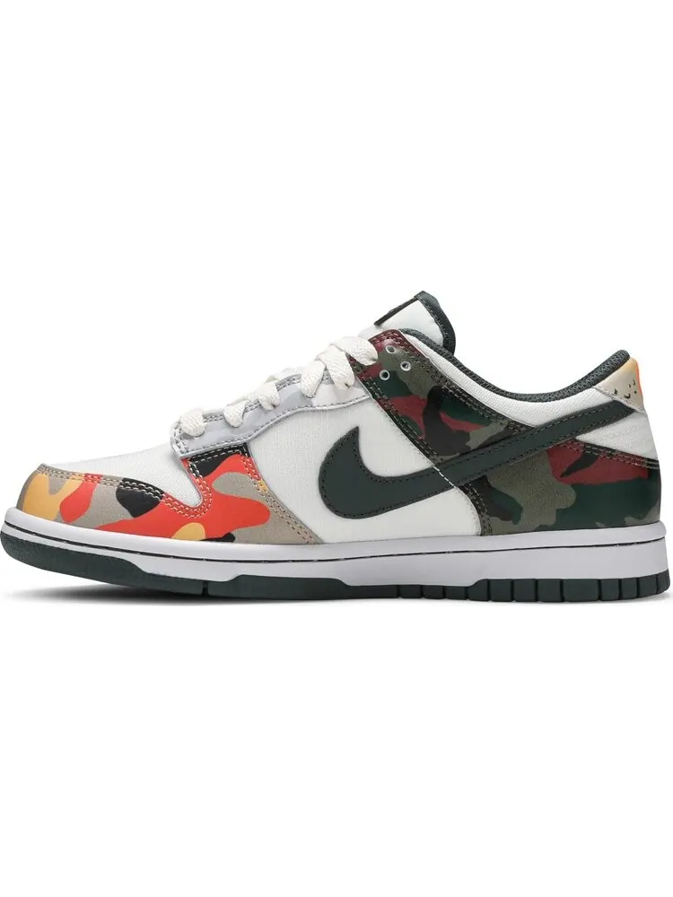 Кроссовки Nike Dunk Low SE GS 'Sail Multi-Camo' — изображение 3 из 8, мульти