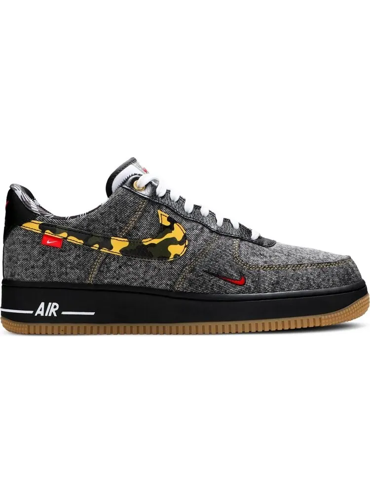 Кроссовки Nike Air Force 1 Low 'Camo Denim Remix' — изображение 1 из 8, черный
