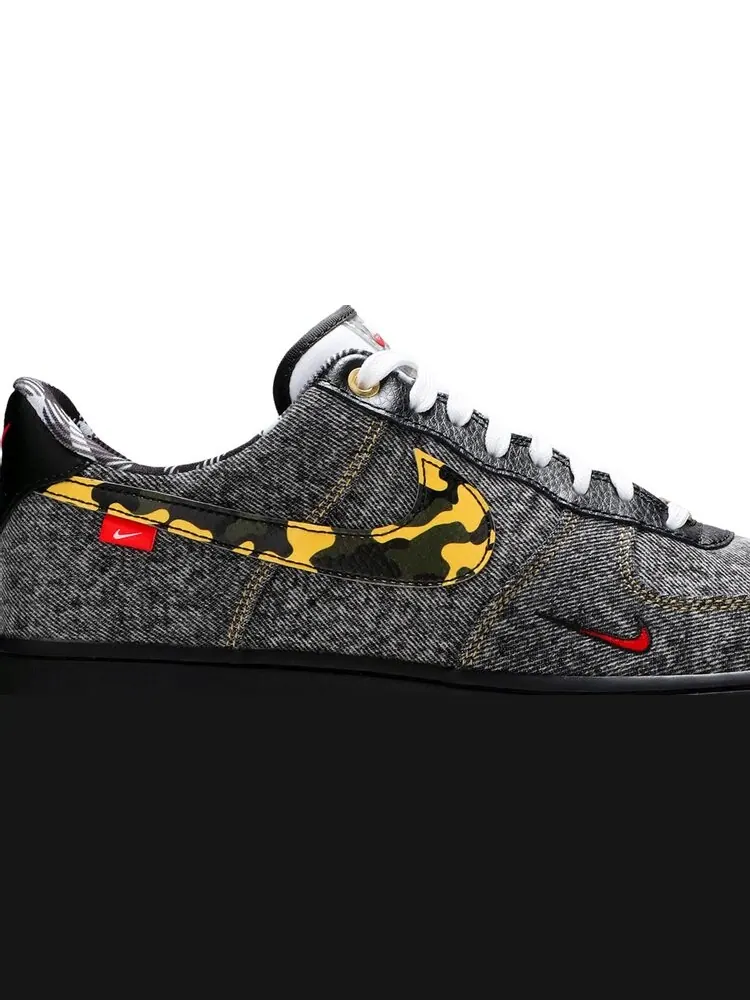 Кроссовки Nike Air Force 1 Low 'Camo Denim Remix' — изображение 2 из 8, черный