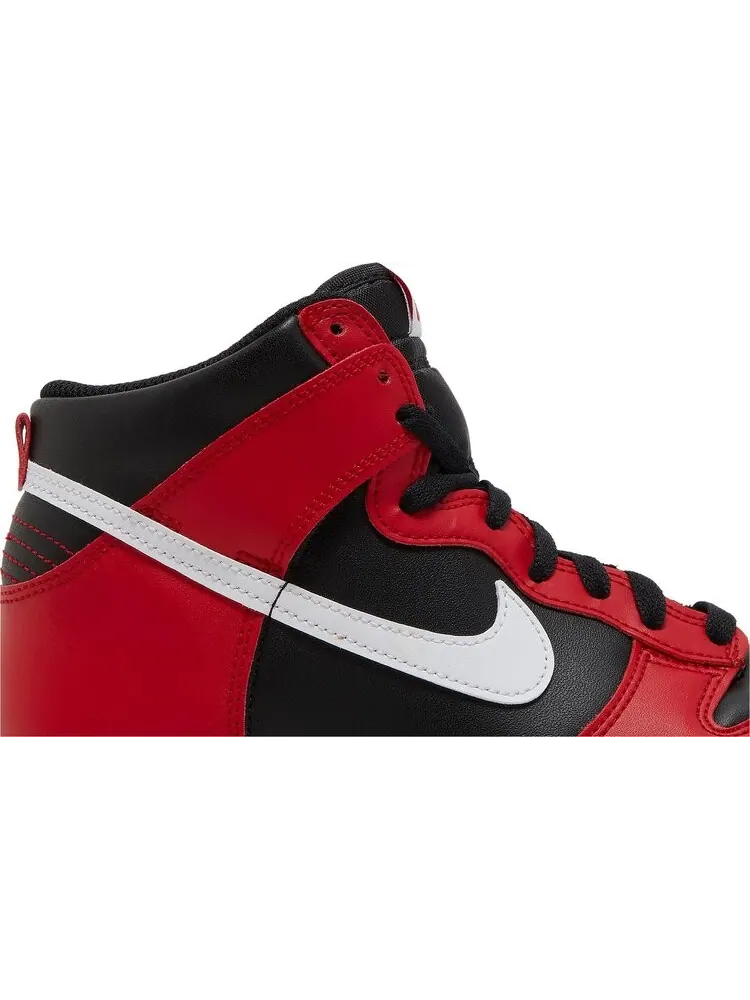 Кроссовки Nike Dunk High GS 'Black University Red' — изображение 2 из 8, красный