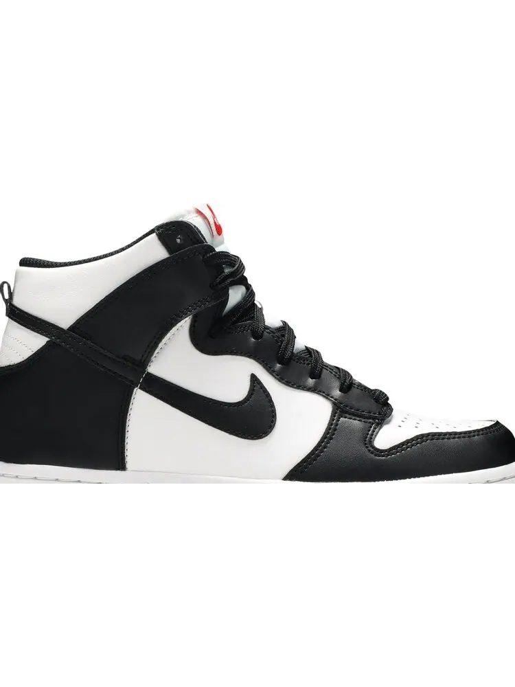 Кроссовки Nike Dunk High GS 'Black White' — изображение 2 из 8, черный