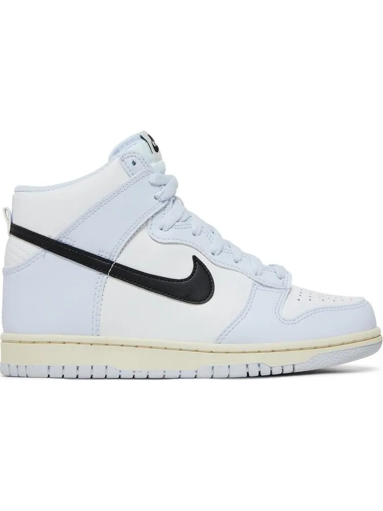 Кроссовки Nike Dunk High GS 'Football Grey Black' — изображение 1 из 8, белый