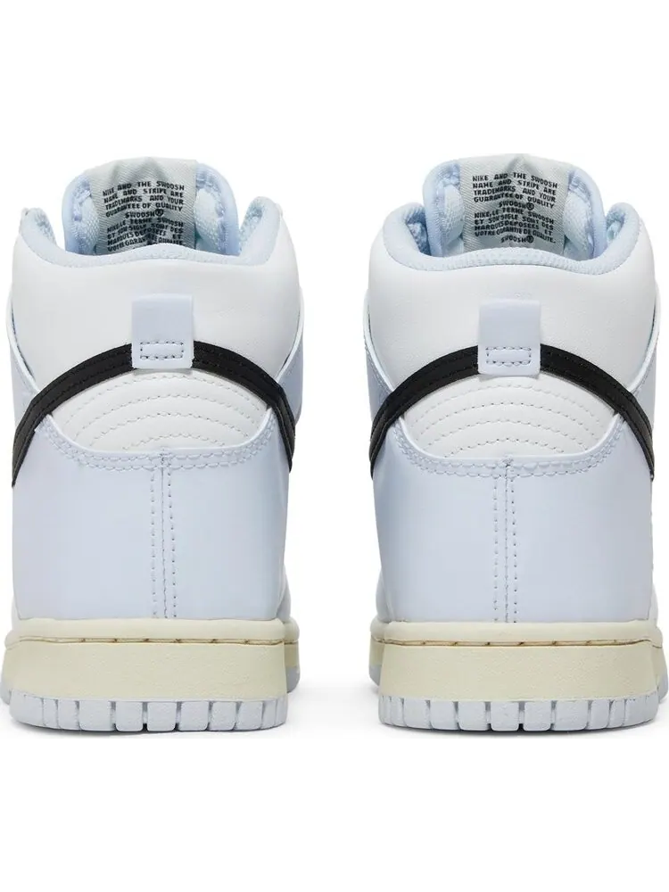 Кроссовки Nike Dunk High GS 'Football Grey Black' — изображение 6 из 8, белый