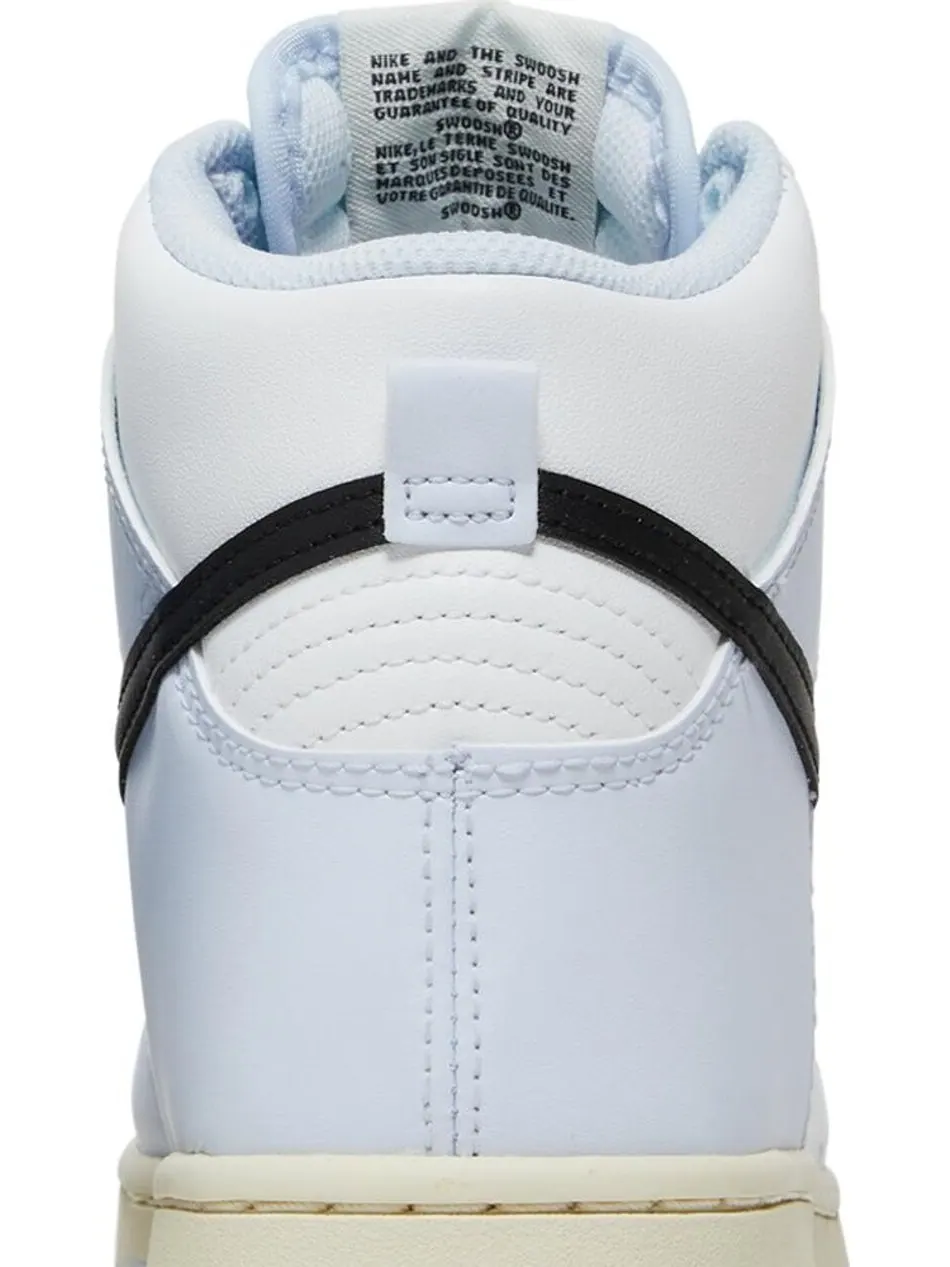 Кроссовки Nike Dunk High GS 'Football Grey Black' — изображение 7 из 8, белый