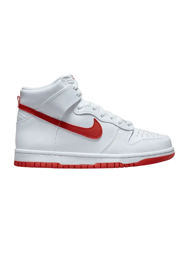 Кроссовки Nike Dunk High GS — изображение 1 из 1, белый красный
