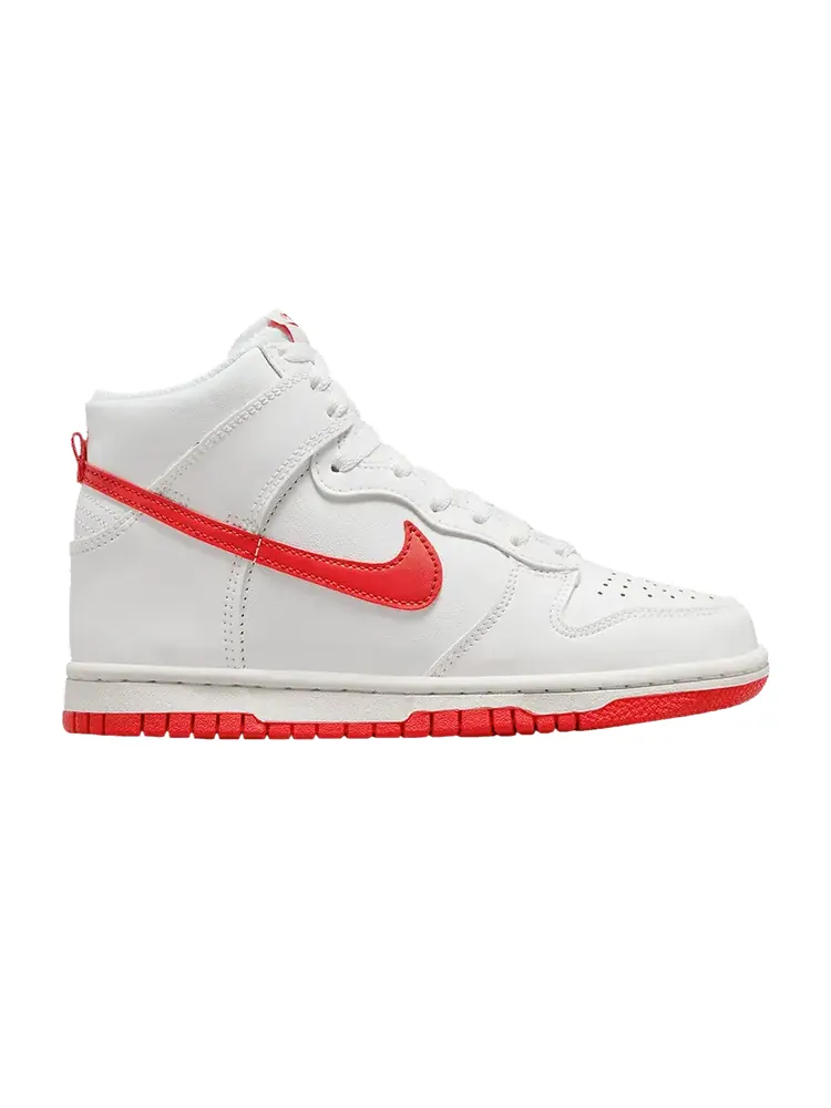 Кроссовки Nike Dunk High GS — изображение 1 из 1, белый красный