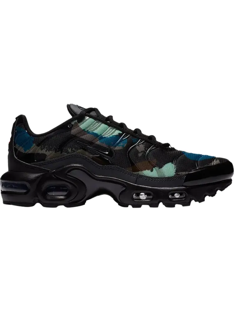 Кроссовки Nike Air Max Plus GS 'Camo Black Green' — изображение 1 из 1, черный