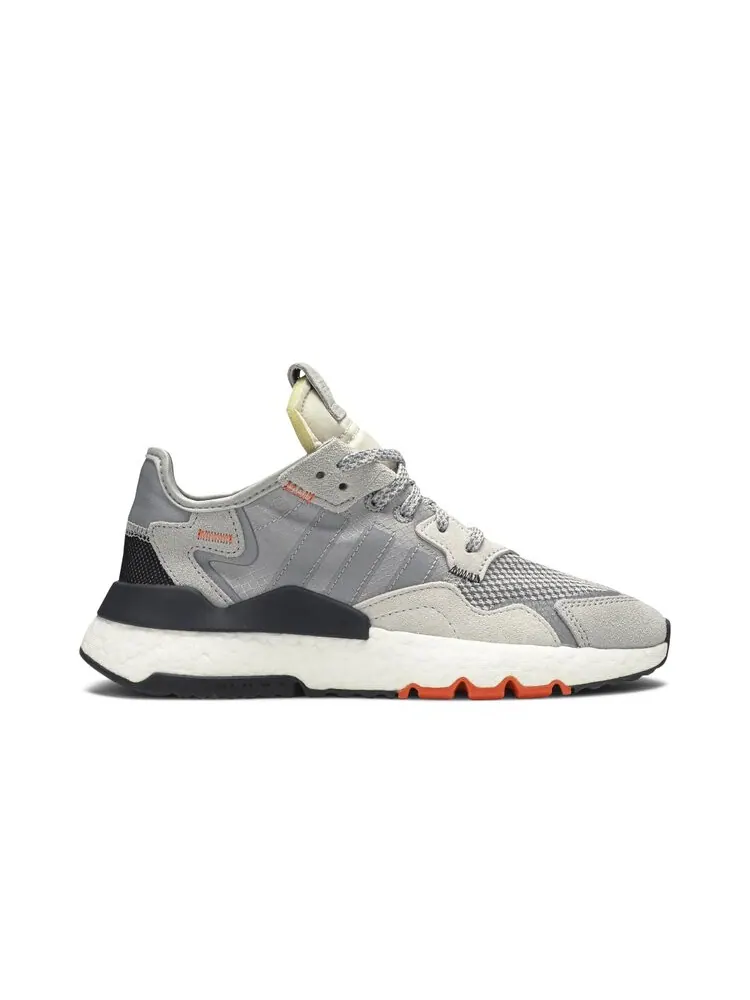 Кроссовки Adidas Nite Jogger J 'Grey Orange' — изображение 1 из 4, серый